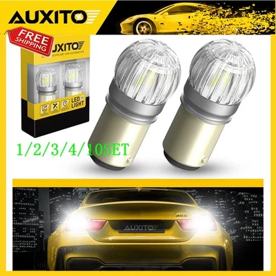 2057 LED Front 1157 Turn DRL Signal Parking Bulb Light  Xenon White 6T 1~10Set - Image 1 of 4