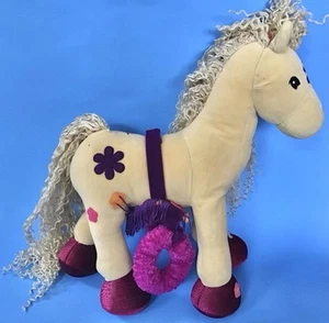 Groovy Girls CALYPSO Callie Plush Horse Pony Stuffed Animal Beige Saddle Vintage - Picture 1 of 12