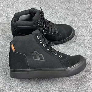 Icon Carga CE Motorcycle Boots Mens 9.5 Black D3O Impact Tech Riding 2024 Pair - Bild 1 von 13