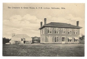 Oklahoma A&M College Creamery, Stillwater Oklahoma; Geschichte, Postkarte - Bild 1 von 2