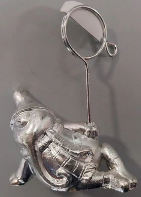 Segnaposto set 6 pezzi LF codice CH1362 Babbo Natale con pinza color argento - Immagine 1 di 4