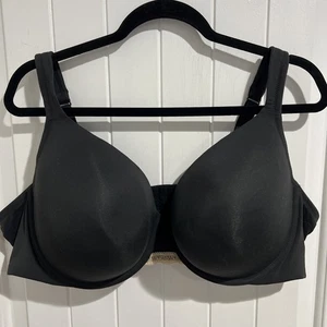 Cacique Bra Full Coverage Lined Underwire Support Plus Lane Bryant Black 48C - Picture 1 of 12