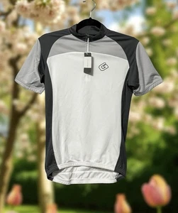 Gavin Radtrikot weiß grau Kurzarm Reißverschluss Damen Größe M - Neu! - Bild 1 von 7