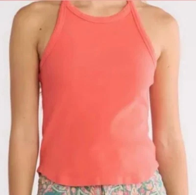 Camiseta sin mangas MOTHER Denim “The Up in Arms” Hot Coral. Mujer mediana. Nuevo con etiquetas. Foto 1 de 4