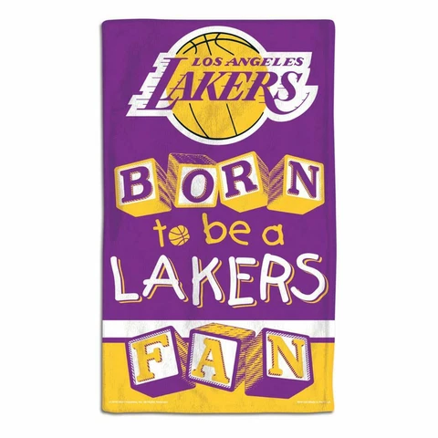 Los Angeles Lakers 10" x 17" Baby Burp Cloth [NEW] NBA Towel Bib Infant Blanket Cover
