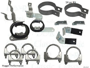Camaro 1969 kit de suspensión de escape con cámara con abrazaderas para sistema 67-68 Z28 + BB - Imagen 1 de 4