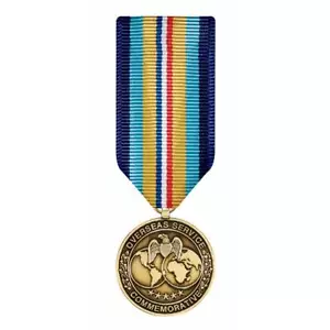 Overseas Service Commemorative Medal Miniature - Picture 1 of 4