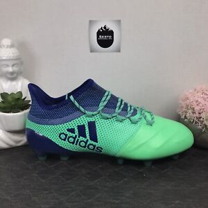 Adidas X 17.1 FG Leather Unity Ink Hi-Res Green CP9157 Cleats Sz 11.5 RARE
