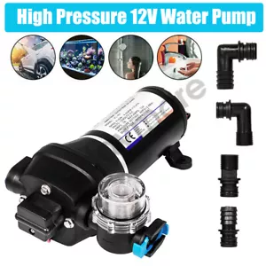 12V Water Pump 40PSI High Pressure 17L/min For Caravan Camping Boat Marine Pump - Picture 1 of 14