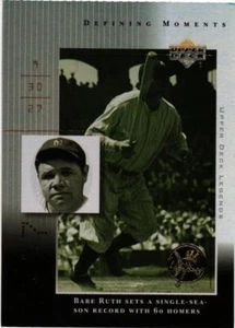 2000 Upper Deck Defining Moments - Babe Ruth (#DM3) New York Yankees - Picture 1 of 1