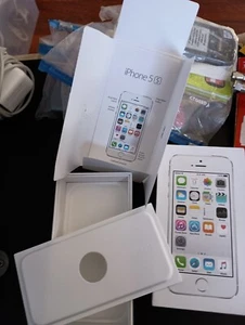 Apple iPhone 5s Silver 16gb Model A1453 Packaging Empty Box Only - Picture 1 of 3