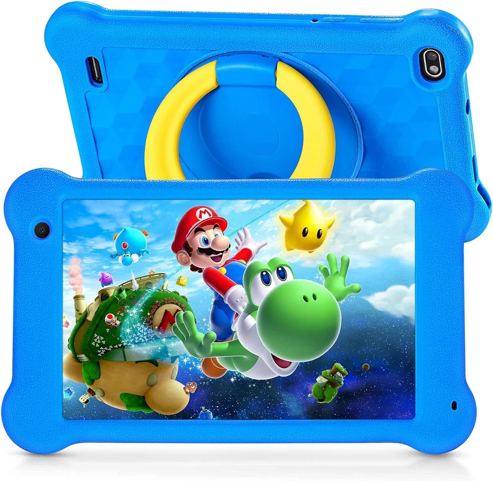 7 ZOLL KINDER TABLET WLAN WIFI FULL HD 2X KAMERA ANDROID LERN SPIELE JUNGE X66 - Bild 1 von 4