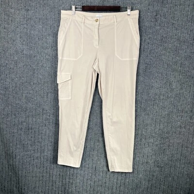 Pantalones cargo J. Jill para mujer 16 caqui tiro medio bolsillos clásicos mínimos todos los días Foto 1 de 4