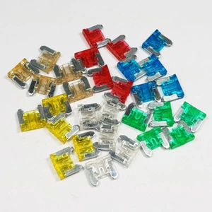 30 Piece Micro Blade Fuse Assorted Kit Mixed Low Profile Mini Car Truck Auto - Picture 1 of 7