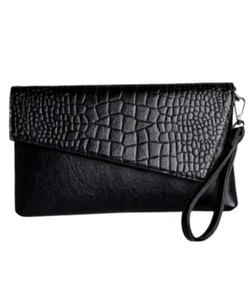 Purses Crocodile Print Pattern Clutch Purses (L) 10 (W)0.87 (H) 6.2 INCHES - Picture 1 of 16
