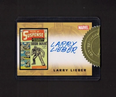 LARRY LIEBER SIGNED TALES OF SUSPENSE #39 AUTO CARD IRON MAN MARVEL RITTENHOUSE - Image 1 of 2