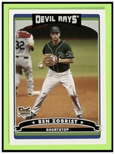 KEN ZOBRIST  RC  2006  TOPPS UPDATE  TAMPA BAY DEVIL RAYS  MINT