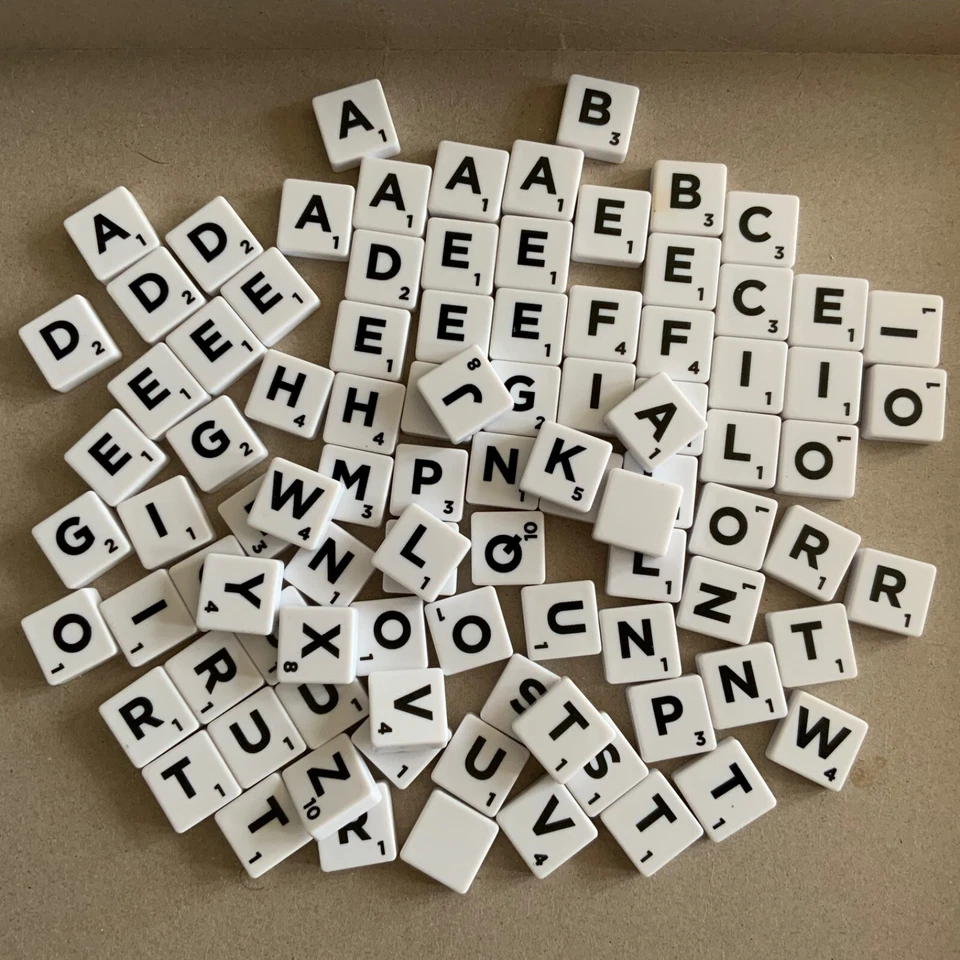MATTEL SCRABBLE Individual Letter Tiles - Full Size - SPARES / REPLACEMENTS - Image 1 of 1