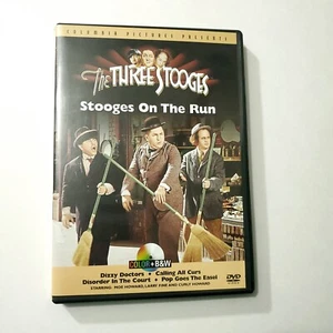 The Three Stooges DVD Stooges on the Run Remastered Color BW Moe Curly Larry - Picture 1 of 3