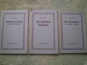 3 alte Märchenbüchlein - Brüder Grimm Hermann Löns, Buchreihe Nr. 47, 63, 140 - Picture 1 of 2