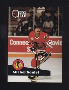 1991-92 Pro Set Michel Goulet #50 Chicago Blackhawks - Picture 1 of 2