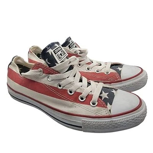 Converse Chuck Taylor USA American Flag Womens 8.5 Ox Canvas Sneaker M3494 - Picture 1 of 13