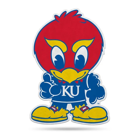 NCAA Kansas Jayhawks 18" Die-cut Mascot Pennant Fan Cave Cover