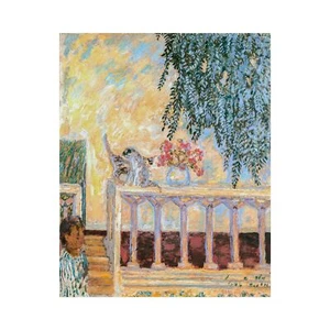Pierre Bonnard, Cats on the Railing, 1909, Canvas Print, 32" x 40" + Border - Picture 1 of 10