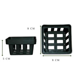 Vanda Pots Black Square Plastic Orchid Planting Hanging Mesh Baskets 5/10/15 Pcs - Picture 1 of 12
