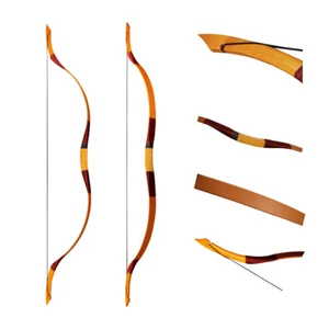 60'' Han Bow Fiberglass Bow 20-50lb Handmade Recurve Bow Horse Bow Youth Archery - Picture 1 of 7