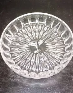 Vintage Gorham Crystal 3 Section Relish Tidbit Tray Vanity Tray - Picture 1 of 8