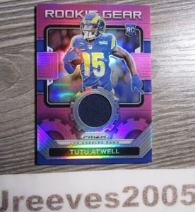 2021 Panini Prizm Football - Tutu Atwell - Rookie Gear - #RG-20 - Pink Prizm - Picture 1 of 5