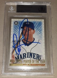 ALEX RODRIGUEZ SEATTLE MARINERS FIRMADO AUTOGRAFIADO 2000 TOPPS TARJETA BAS LOSAD - Imagen 1 de 3