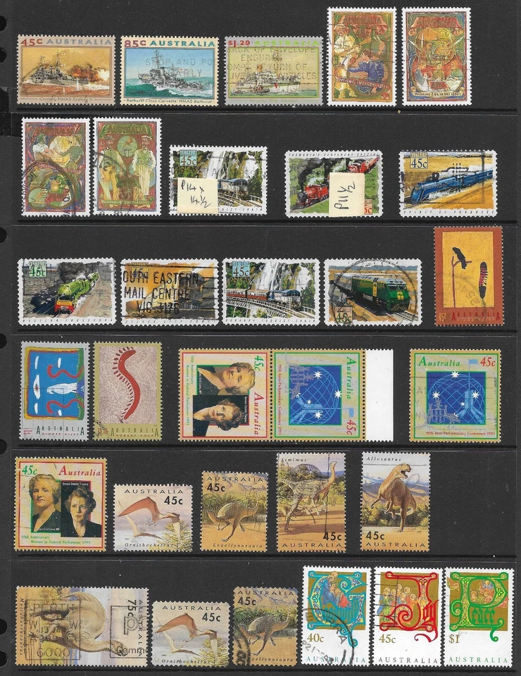 Australia, Definitive collection of  31 Stamps from 1993 to 1993, Used. - Image 1 of 1
