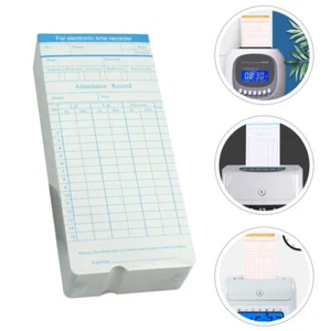 100 Time Attendance Record Cards For Office Employee Attendance Management - Picture 1 of 10