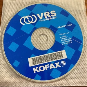 Kofax VRS Version 4.5 for Fujitsu Scanner - THE CD-ROM Installation Disc - Afbeelding 1 van 4