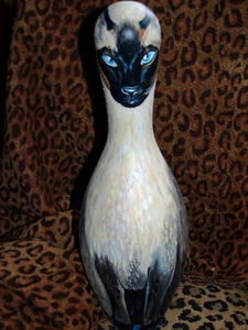 Tatuaje PINTADO Boliche de tu mascota Retrato de gato siamés PERRO razas domésticas - Imagen 1 de 5