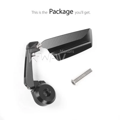 Espejo retrovisor extremo barra moto KiWAV salto izquierda x 1 barra roscada perno 8mm para Kawasaki Foto 1 de 4