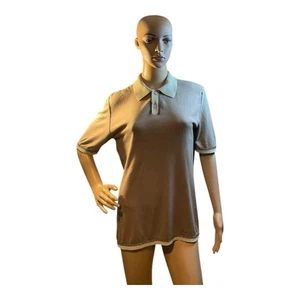 MIU MIU Women’s Beige  Short Sleeve Sweater Polo Size M - Picture 1 of 17