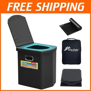 XL Tragbare Outdoor Toilette - Komfortable & kompakte Faltlösung für Camping - Bild 1 von 9