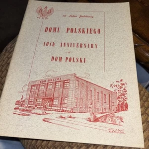 1950 Vtg Don Polska 10th Anniversary Booklet, Officers, Ads, Photos Polish Club - Picture 1 of 14
