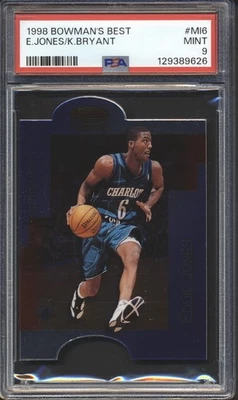 1998 Bowman's лучший баскетбол KOBE BRYANT / Эдди Джонс #MI6 PSA 9 LAKERS MT HOF - Изображение 1 из 2