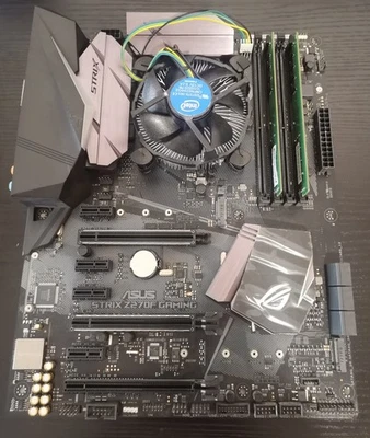 CPU PROCESSORE INTEL CORE i7-6700K + SCHEDA MADRE ASUS  Z270F GAMING +RAM 32GB - Immagine 1 di 4