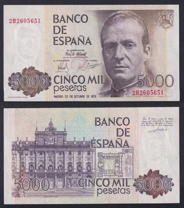 Billete España 5000 Pesetas 1979 P 160 Fds / UNC - Imagen 1 de 1