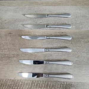 6 Hampton Silversmiths Korea 247 Edelstahl Tafelmesser Besteck - Bild 1 von 9