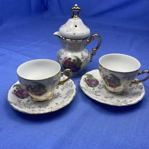 Vintage Royal Crown Arnart Creation Coffee Tea Pot & Lid Stamped M4022 Creamer - Picture 1 of 16