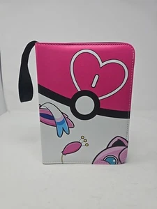 Pokemon Juego de Cartas Coleccionables Rosa Blanco Sylveon Cremallera 55 páginas Tiene Carpeta de 440 Cartas JUEGOS DE CARTAS - Imagen 1 de 5