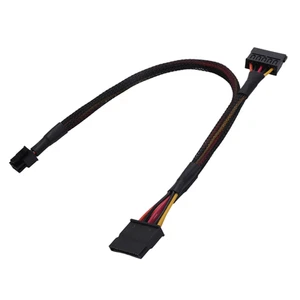  6Pin to 15Pin X2 SATA  Cable Cord for  Vostro 3650 3653 3655 Desktop3528 - Afbeelding 1 van 4