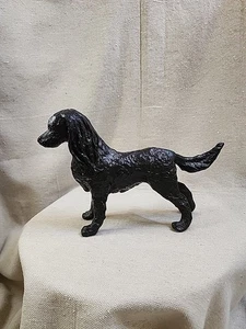 Vintage Irish Setter Cast Iron Figurine Unmarked Large 10" Eye-Catching Showy - Picture 1 of 7