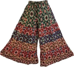 Pantaloni Palazzo Sacri Fili Hippie Boho Festival Senza Partita 223092 S/M B - Foto 1 di 7